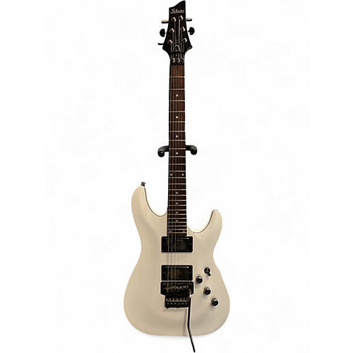 Used Schecter Guitar Research C1 FR White Solid Body Electric Guitar White