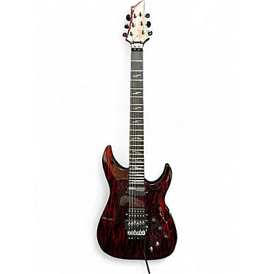 Used Schecter Guitar Research C1 FRS SILVER MOUNTAIN Blood Moon Solid Body Electric Guitar