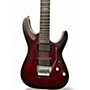 Used Schecter Guitar Research C1 Floyd Rose Platinum Crimson Burst Solid Body Electric Guitar Crimson Burst