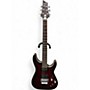 Used Schecter Guitar Research C1 Floyd Rose Platinum Crimson Red Burst Solid Body Electric Guitar Crimson Red Burst