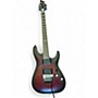 Used Schecter Guitar Research C1 Floyd Rose Platinum Crimson Red Burst Solid Body Electric Guitar Crimson Red Burst