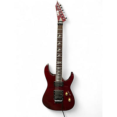 Used Schecter Guitar Research C1 Floyd Rose Platinum Crimson Red Burst Solid Body Electric Guitar