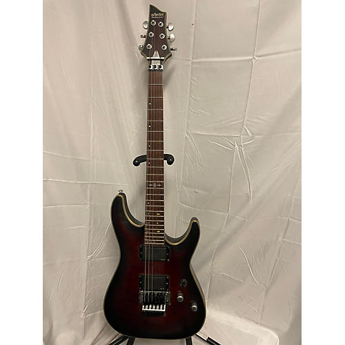 Schecter Guitar Research Used Schecter Guitar Research C1 Floyd Rose Platinum Red Solid Body Electric Guitar Red