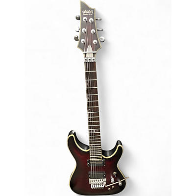 Used Schecter Guitar Research C1 Floyd Rose Platinum Red Solid Body Electric Guitar