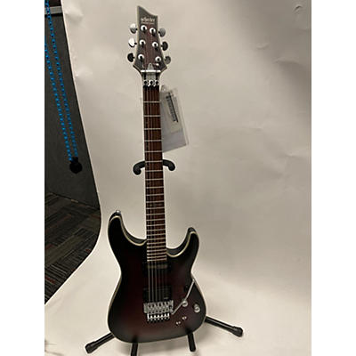 Schecter Guitar Research Used Schecter Guitar Research C1 Floyd Rose Platinum Sustainiac Crimson Red Burst Solid Body Electric Guitar