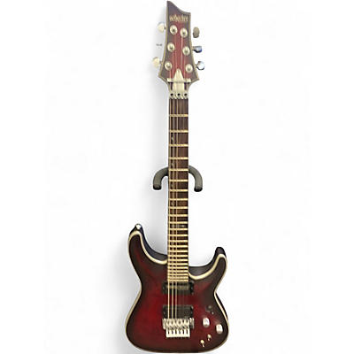 Used Schecter Guitar Research C1 Floyd Rose Platinum Wine Red Solid Body Electric Guitar