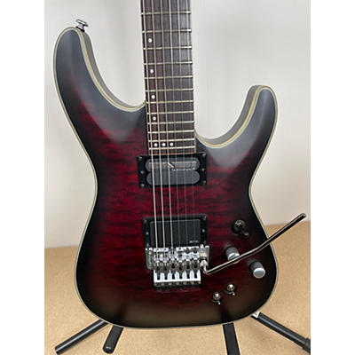 Schecter Guitar Research Used Schecter Guitar Research C1 Floyd Rose Special Trans Red Solid Body Electric Guitar