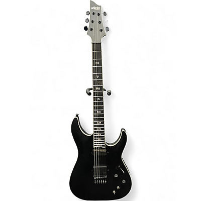 Used Schecter Guitar Research C1 HT S SLS Elite Evil Twin Flat Black Solid Body Electric Guitar