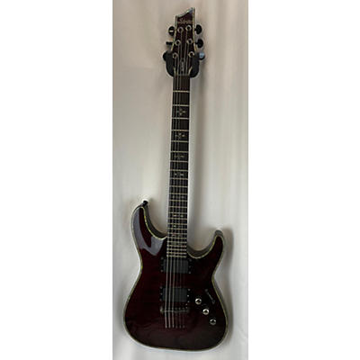 Schecter Guitar Research Used Schecter Guitar Research C1 Hellraiser Black Cherry Solid Body Electric Guitar