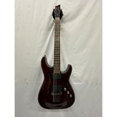 Schecter Guitar Research Used Schecter Guitar Research C1 Hellraiser Black Cherry Solid Body Electric Guitar