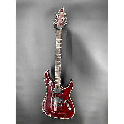 Schecter Guitar Research Used Schecter Guitar Research C1 Hellraiser Black Cherry Solid Body Electric Guitar