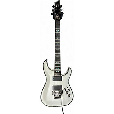 Used Schecter Guitar Research C1 Hellraiser White Solid Body Electric Guitar