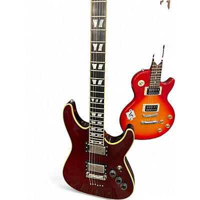 Used Schecter Guitar Research C1 LIMITED RED Solid Body Electric Guitar