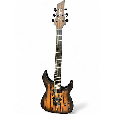 Used Schecter Guitar Research C1 PALE MOON NATURAL SATIN BLACK BURST Solid Body Electric Guitar