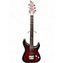 Used Schecter Guitar Research C1 PLATINUM FRS Trans Red Solid Body Electric Guitar Trans Red