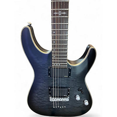 Used Schecter Guitar Research C1 Platinum BLACK Solid Body Electric Guitar