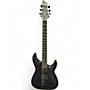 Used Schecter Guitar Research C1 Platinum BLACKOUT BLACK Solid Body Electric Guitar BLACK