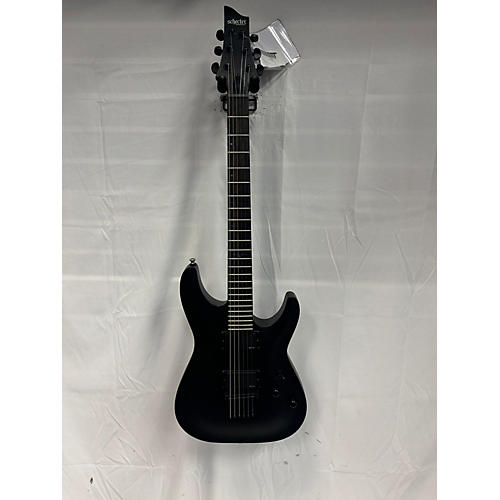 Schecter Guitar Research Used Schecter Guitar Research C1 Platinum BLACKOUT Black Solid Body Electric Guitar Black