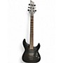 Used Schecter Guitar Research C1 Platinum BLACKOUT Flat Black Solid Body Electric Guitar Flat Black