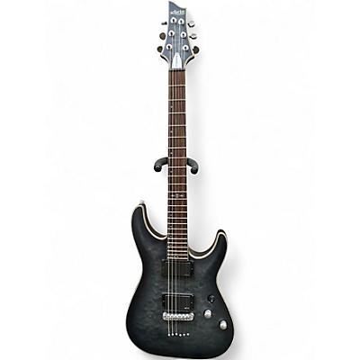 Used Schecter Guitar Research C1 Platinum BLUE Solid Body Electric Guitar