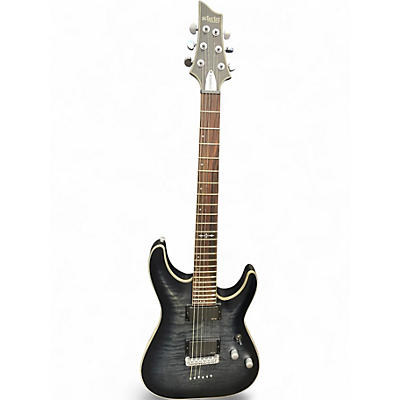 Used Schecter Guitar Research C1 Platinum Black Onyx Solid Body Electric Guitar