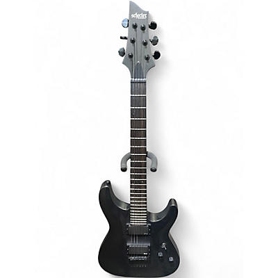 Used Schecter Guitar Research C1 Platinum Black Out Solid Body Electric Guitar