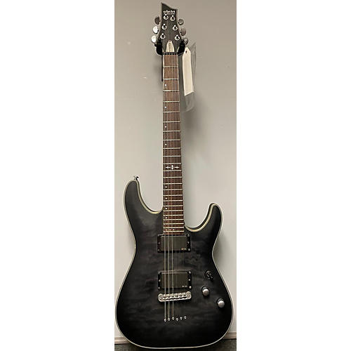 Schecter Guitar Research Used Schecter Guitar Research C1 Platinum Black Solid Body Electric Guitar Black