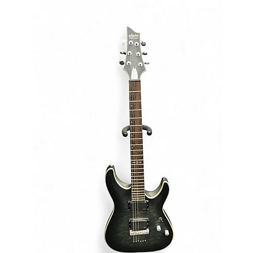 Used Schecter Guitar Research C1 Platinum Black Solid Body Electric Guitar Black