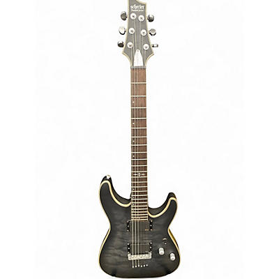 Used Schecter Guitar Research C1 Platinum Black Solid Body Electric Guitar