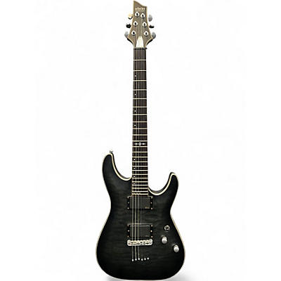 Used Schecter Guitar Research C1 Platinum Black Solid Body Electric Guitar