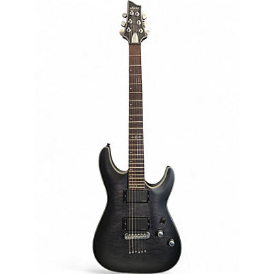 Used Schecter Guitar Research C1 Platinum Black Solid Body Electric Guitar