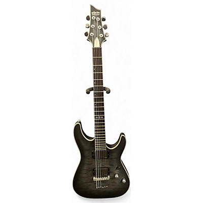 Used Schecter Guitar Research C1 Platinum Black Solid Body Electric Guitar