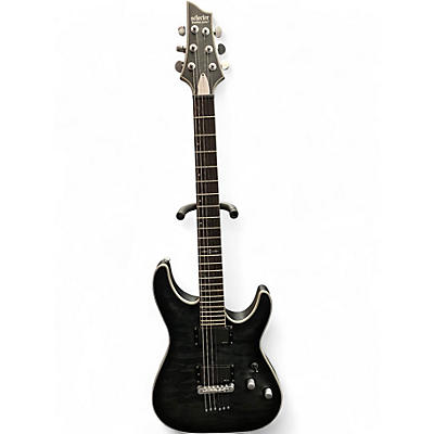 Used Schecter Guitar Research C1 Platinum Black Solid Body Electric Guitar