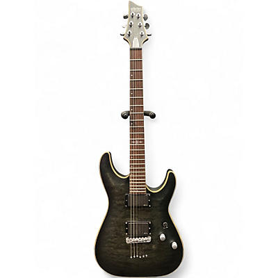 Used Schecter Guitar Research C1 Platinum Black Solid Body Electric Guitar