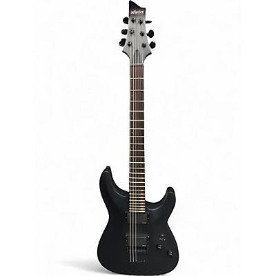 Used Schecter Guitar Research C1 Platinum Black Solid Body Electric Guitar