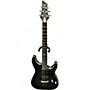 Used Schecter Guitar Research C1 Platinum Black and Silver Solid Body Electric Guitar Black and Silver