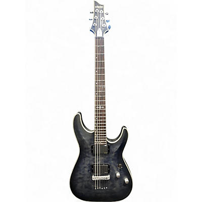 Used Schecter Guitar Research C1 Platinum Black burst Solid Body Electric Guitar