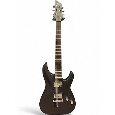 Used Schecter Guitar Research C1 Platinum Blackout Black Solid Body Electric Guitar