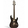 Used Schecter Guitar Research C1 Platinum Blackout Black Solid Body Electric Guitar Black