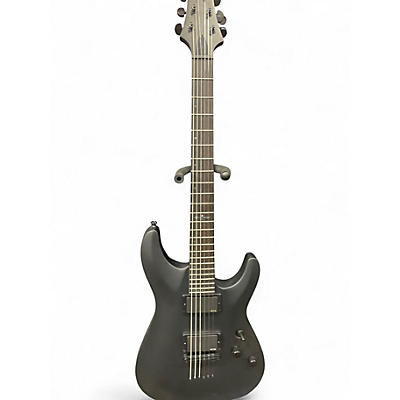 Used Schecter Guitar Research C1 Platinum Blackout Satin Black Solid Body Electric Guitar