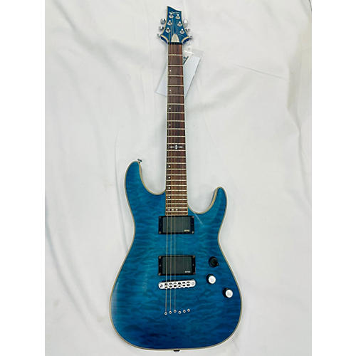 Schecter Guitar Research Used Schecter Guitar Research C1 Platinum Blue Solid Body Electric Guitar Blue