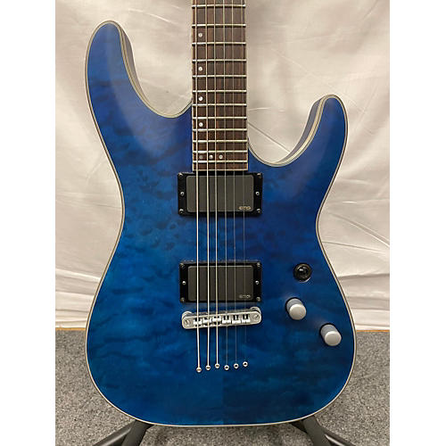 Schecter Guitar Research Used Schecter Guitar Research C1 Platinum Blue Solid Body Electric Guitar Blue