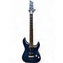 Used Schecter Guitar Research C1 Platinum Blue Solid Body Electric Guitar Blue