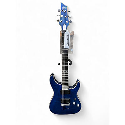 Used Schecter Guitar Research C1 Platinum Blue Solid Body Electric Guitar