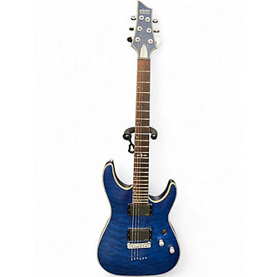 Used Schecter Guitar Research C1 Platinum Blue Solid Body Electric Guitar