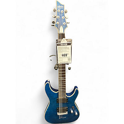 Used Schecter Guitar Research C1 Platinum Blue Solid Body Electric Guitar
