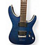 Used Schecter Guitar Research C1 Platinum Blue Solid Body Electric Guitar Blue