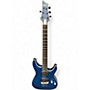 Used Schecter Guitar Research C1 Platinum Blue Solid Body Electric Guitar Blue