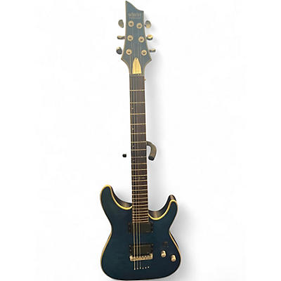 Used Schecter Guitar Research C1 Platinum Blue Solid Body Electric Guitar