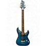 Used Schecter Guitar Research C1 Platinum Blue Solid Body Electric Guitar Blue